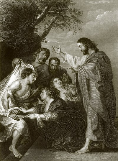 The Raising of Lazarus by English School